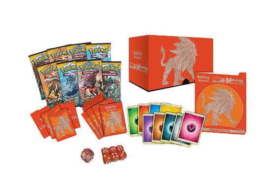 Pokemon TCG Sun & Moon Lunala (Purple) & Solgaleo (Red) Elite Trainers Box Booster Set of 2