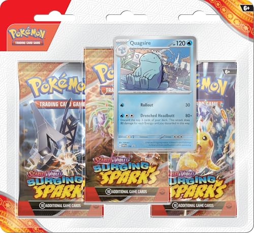 Pokémon TCG Scarlet & Violet 8 Surging Sparks Three Booster Blister