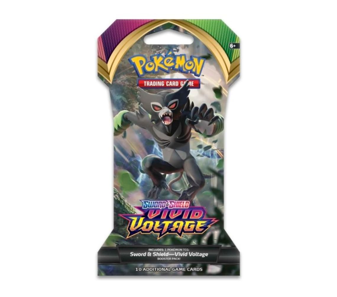 Pokemon Sword & Shield Vivid Voltage Sleeved Booster | Zarude