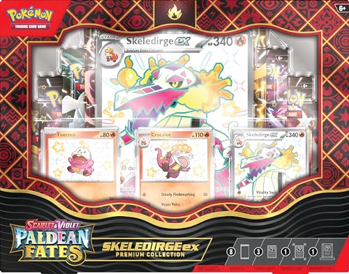 Pokemon TCG: Scarlet and Violet: PALDEAN Fates: Pokemon EX Premium Collection - Shiny Fuecoco