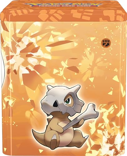Pokémon TCG: Fighting Stacking Tin - Lycanroc (3 booster packs & coin)