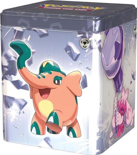 Pokémon TCG: Metal Stacking Tin (3 Booster Packs & 2 Sticker Sheets)