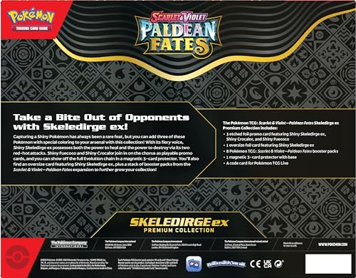 Pokemon TCG: Scarlet and Violet: PALDEAN Fates: Pokemon EX Premium Collection - Shiny Fuecoco
