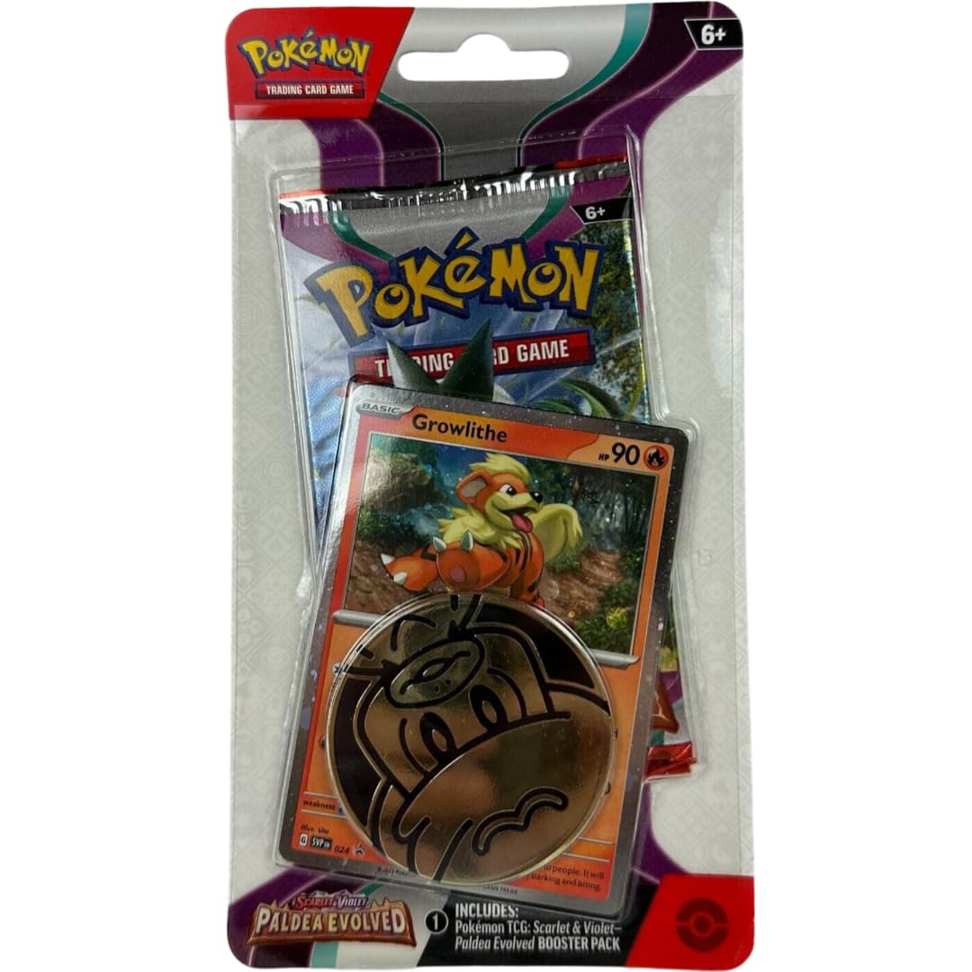 Pokemon TCG: Scarlet & Violet Paldea Evolved Checklane Blister (Growlithe)
