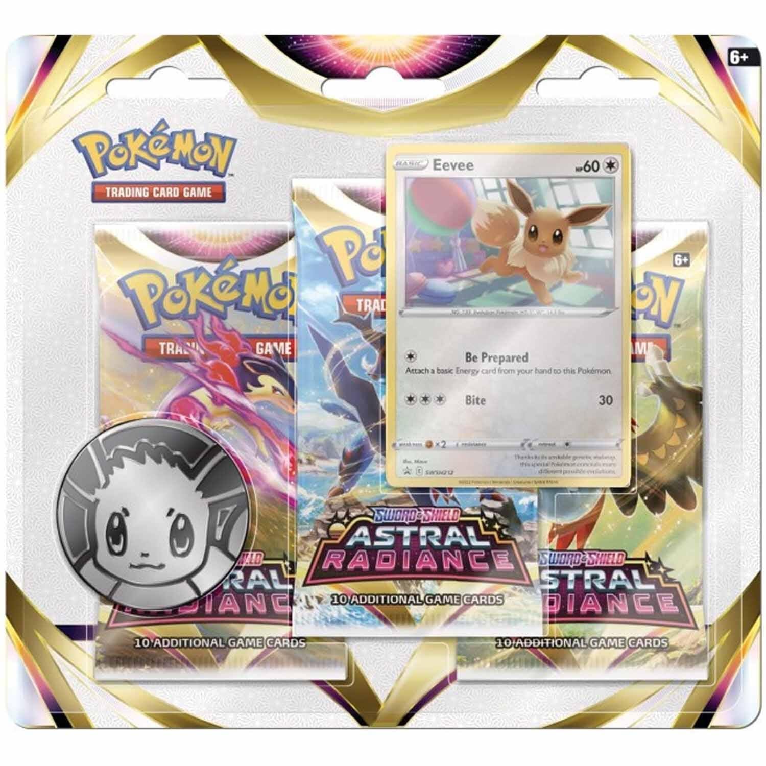 Pokemon TCG: Sword & Shield—Astral Radiance Three-Booster Blister