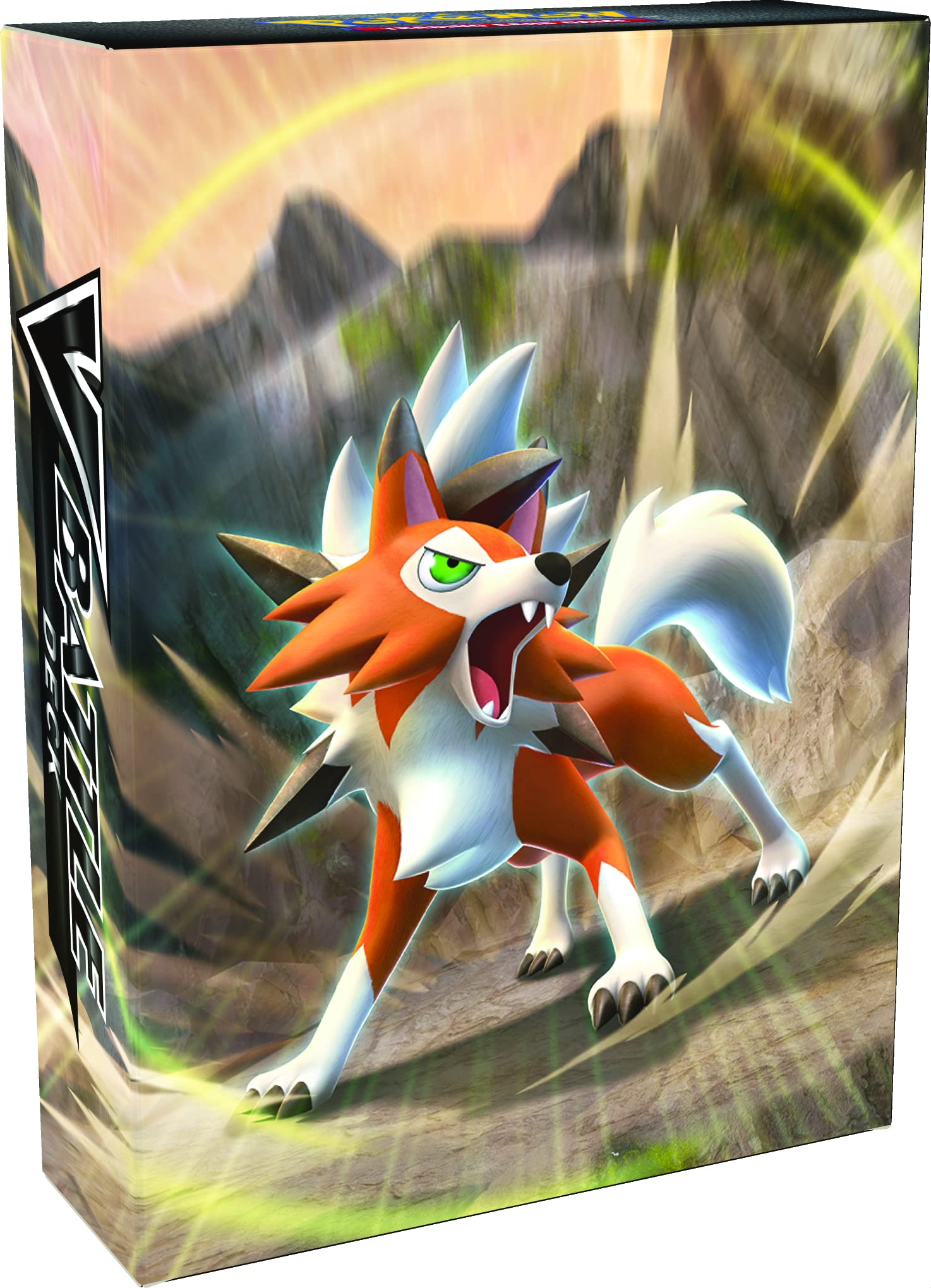 The Pokémon Company Int. Inc. | Pokemon TCG: Lycanroc V Battle Deck | Card Game | Ages 6+ | 2 Players | 10 Minutes Playing Time