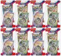 Pokemon TCG: Scarlet and Violet Checklane Espathra and Spidops Blister Booster Pack Bundle, 8 Packs 80 Cards