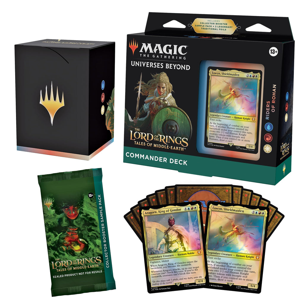 Magic The Gathering The Lord of The Rings: Tales of Middle-Earth Commander Deck Bundle – Includes Pack of 4 Decks