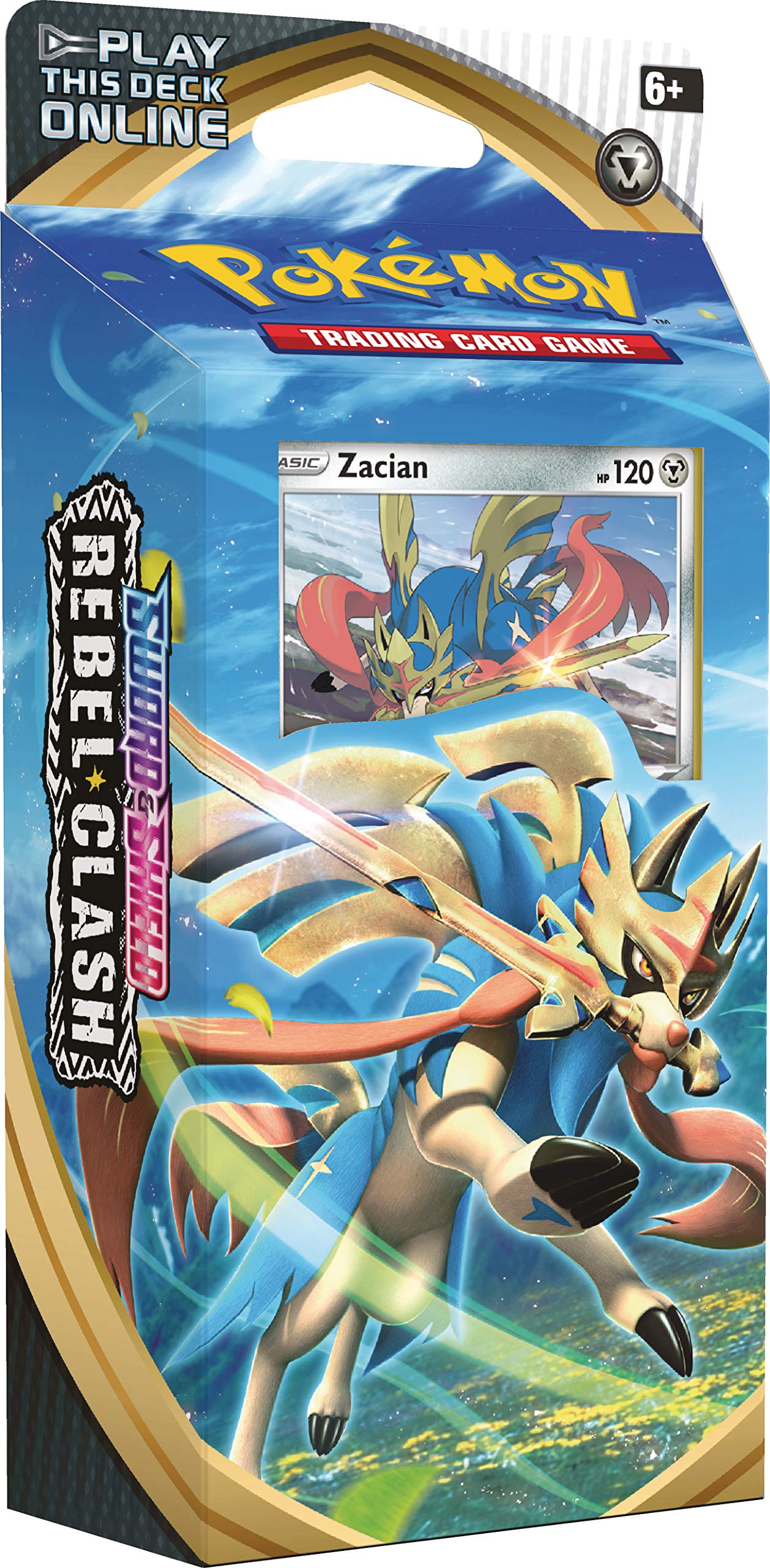 Pokemon TCG: Sword & Shield Rebel Clash Theme Deck Featuring Zacian