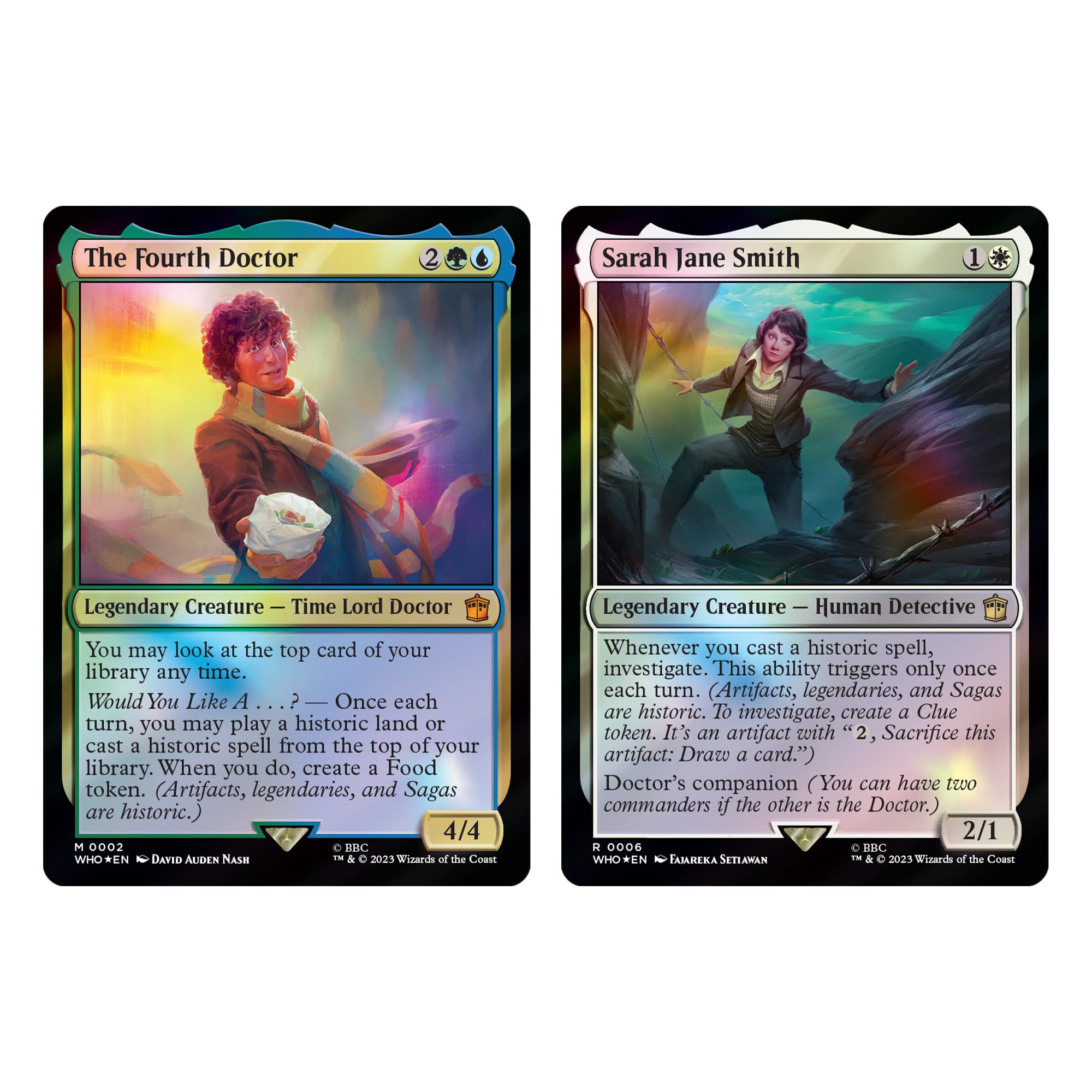 Magic The Gathering Doctor Who Commander Deck – Blast from The Past (100-Card Deck, 2-Card Collector Booster Sample Pack + Accessories)