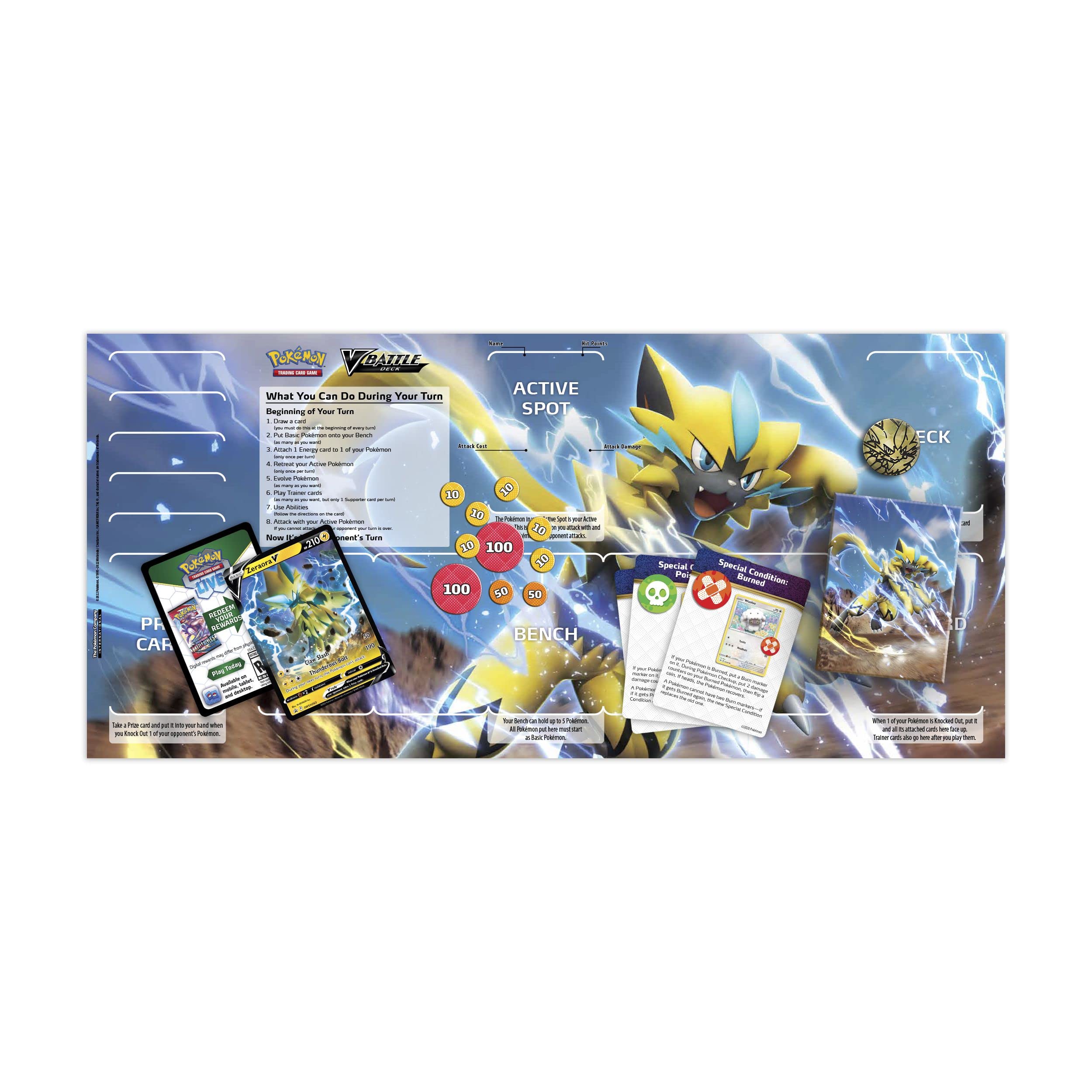Pokémon TCG: Zeraora V Battle Deck (60 Cards, Ready to Play)