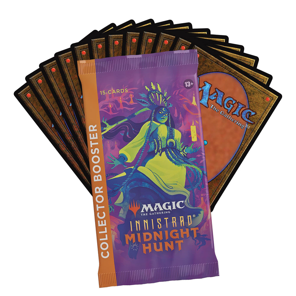 Magic: The Gathering Innistrad: Midnight Hunt Collector Booster Box, 12 Packs