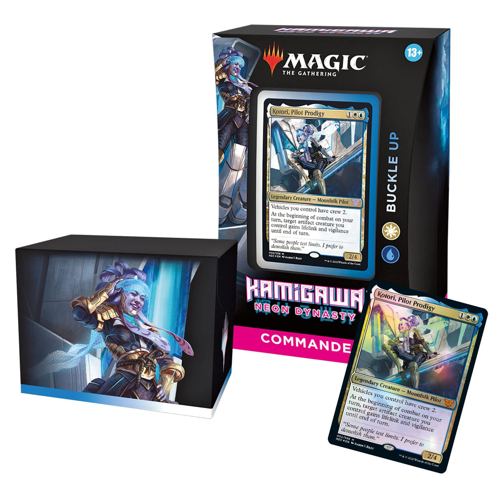 Magic: The Gathering Bundle of 4 Kamigawa: Neon Dynasty Commander Decks | 2 Buckle Up + 2 Upgrades Unleashed